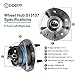 ECCPP Wheel Hub and Bearing Assembly Front 513137 fit Chevy Malibu Cutlass Pontiac Grand Am Oldsmobile Cutlass Alero 1997-99 00 01 02 03 04 05 wheel hubs 5 lugs with ABS 3 Bolt Flange