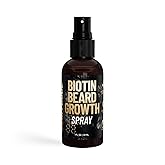 Derm Dude Biotin Beard Growth Spray for Men | Formulated with Biotin & Bamboo Extract for Hair Growth | Promotes Thicker Fuller Beard | For Stronger Healthier Beard Growth, Non-Greasy Grooming- 1 oz