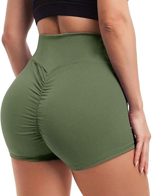 IuulFex Workout Shorts Women Booty Yoga Shorts Butt Lifting High Waist