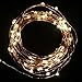 LED String Lights,Oak Leaf 39.37ft 120 LED Flexible Starry Fairy Copper Lights With Power Adapter for Party Home Bedroom Wedding,Warm White