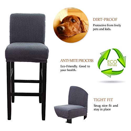 summerkimy Barhocker-Bezüge Stretch-Stuhlbezug Schonbezug Thekenhocker Bezüge Esszimmer Küche Barhocker Cafe Möbel… – Bild 5