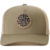 Rip Curl Men's Curve Peak, Structured Trucker Hat, Mesh Snapback Baseball Cap for Men, Adjustable