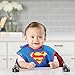 Bumkins Bibs for Girl or Boy, SuperBib Baby and Toddler for 6-24 Months, Essential Must Have for Eating, Feeding, Baby Led Weaning, Mess Saving, Waterproof Soft Fabric, 2-pk Batman and Superman