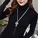 Simple Thin Chain Knot and Tassel Long Necklace Bar Y Lariat Drop Pendant for Women