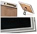 Letter Board - Rustic White Wood Vintage Frame, Black Felt 10x10 Inch Antique Changeable Message Board, Sorting Tray, 525 Precut White, Gold, Pink Letters, Numbers, Emojis, Stand, Cotton Bag JL Brands
