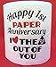 B-Gal Boutique Funny Happy 1st Paper Anniversary I Love The Krap Out of You Toilet Paper Gag Gift First Novelty Poop Emoji