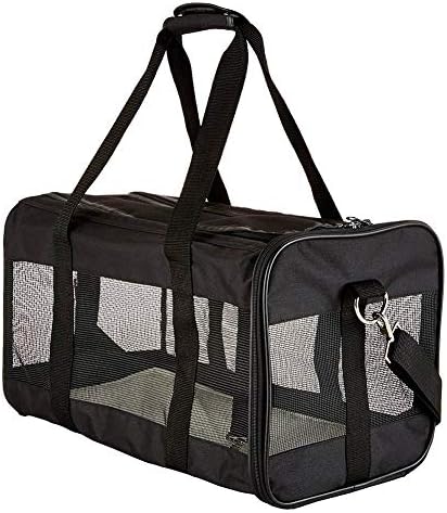 Sortim Portable Pet Travelling Bag Breathable Soft-Sided Dog Cats Travel Carrier pet carrier white pad