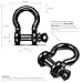 USWAY GEAR 3/4’’ D-Ring Shackles (2-Pack) 57,000 Lbs Breaking Strength & 9,500 Lbs Working Load + 4 Free Pcs Washer Kit Rings | Great for Vehicle Towing, Recovery, Stump Removal & More
