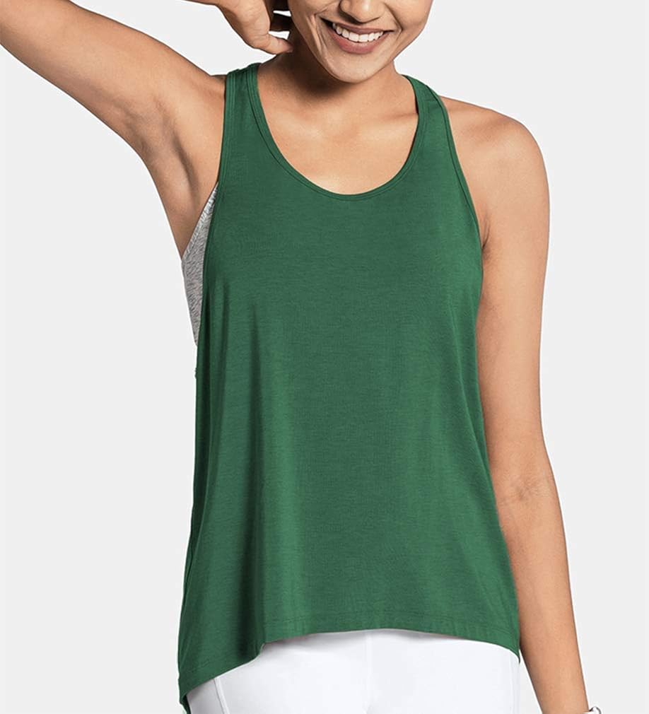 DIBAOLONG Womens Sexy Open Back Yoga Tops Workout Clothes Racerback Tank Top at  Women’s Clothing store