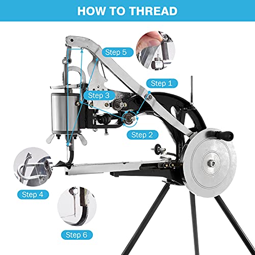IRONWALLS Leather Cobbler Sewing Machine Manual, Heavy Duty Hand Shoe Repair Mending Sewing