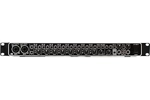 Behringer UMC1820 Audiophile 18x20 USB Audio/MIDI Interface with Midas Mic Preamplifiers and ADAT I/O | For Recording Microphones and Instruments