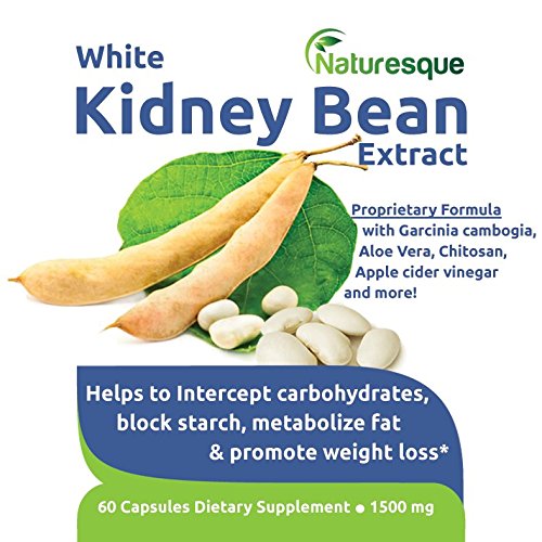 White Kidney Bean Extract Effective Carb Blocker Premium Formula for