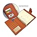EsOffice A5 Notebook, Leather Refillable Journal, Vintage Writing Notebook Diary with Magnetic Clasp/Card Holder/Pen Loop,180 Lined Beige Pages, 5.8x8.2 Inches/A5 Size, Brown