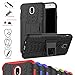 Galaxy J7 Pro J730G Case,Mama Mouth Shockproof Heavy Duty Combo Hybrid Rugged Dual Layer Grip Cover with Kickstand for Samsung Galaxy J7 Pro J730G 2017(with 4 in 1 Packaged),Black