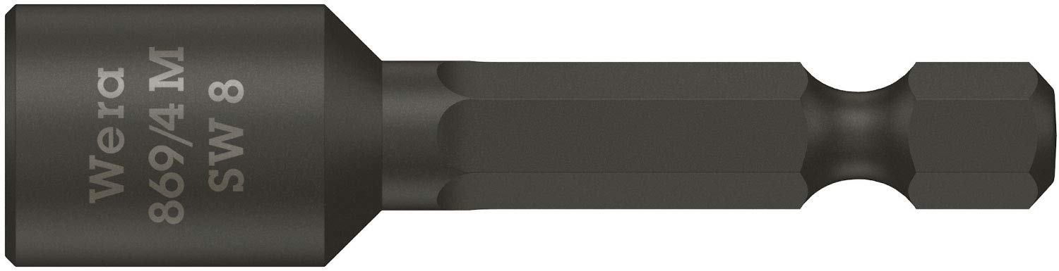Wera 869/4 SB Nutsetter (Magnetic), 1/4" drive, 8x50mm, 05073503001 , Black