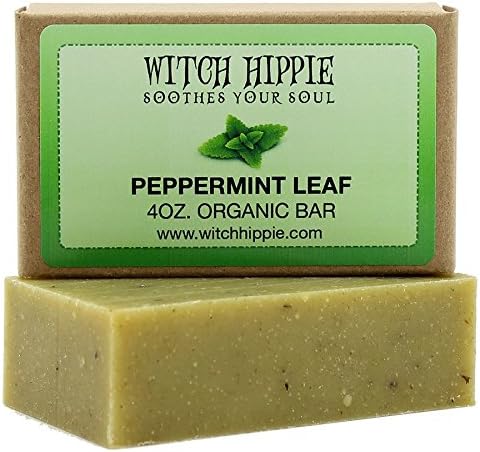 Peppermint Leaf 4oz Certified Organic Bar Soap by Witch Hippie™