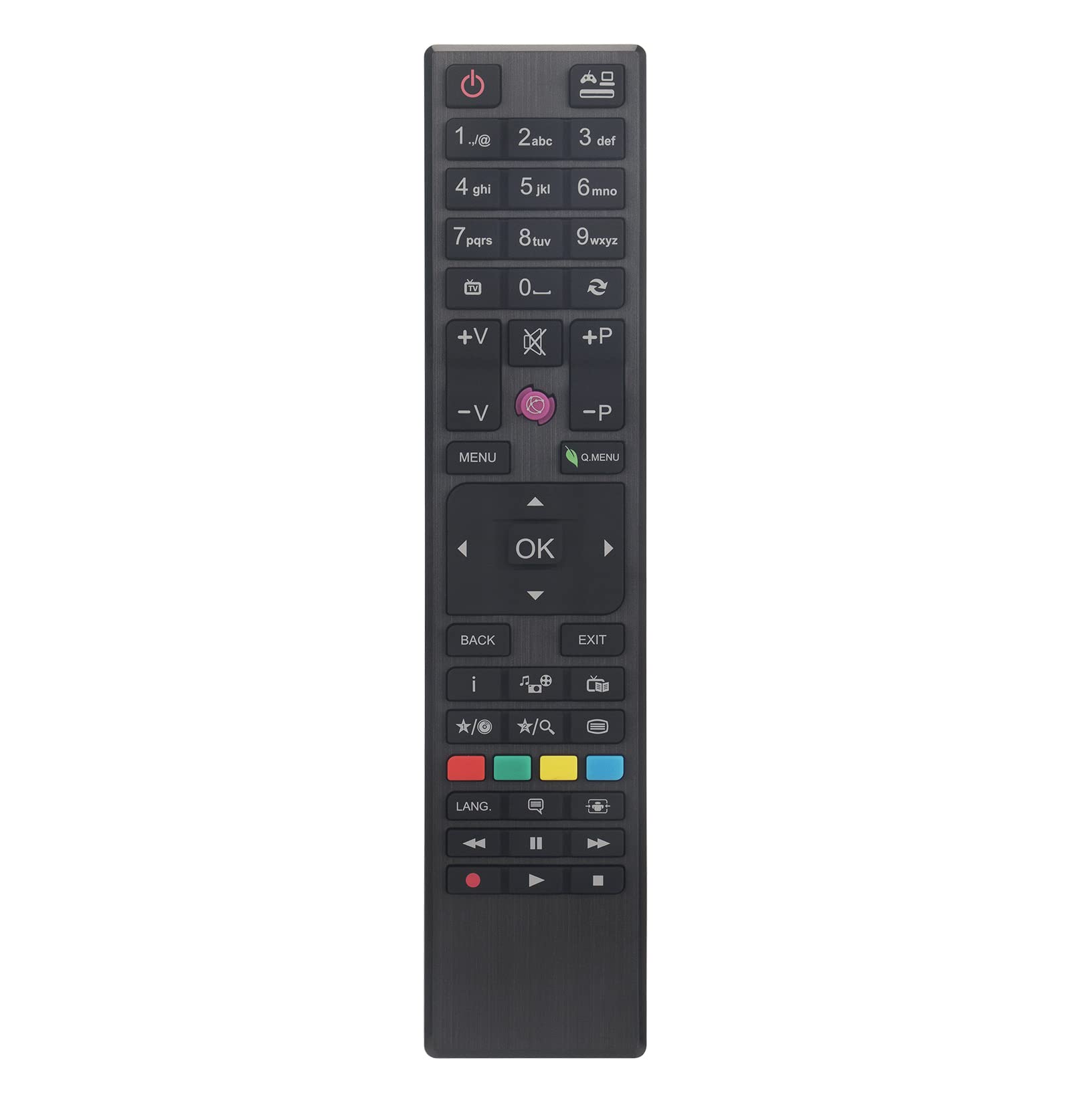 AULCMEET RC4876 Replacement Remote Control Compatible with Finlux Hitachi Linsar 4K OLED Smart TV Bush 32278HDDVDB
