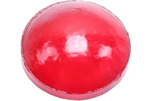 BIEYE Round Glass Jewels for Stained Glass Projects of Making Tiffany Style Lampshades, Window Panels and Suncatchers, 100PCS (Red, 15mm)