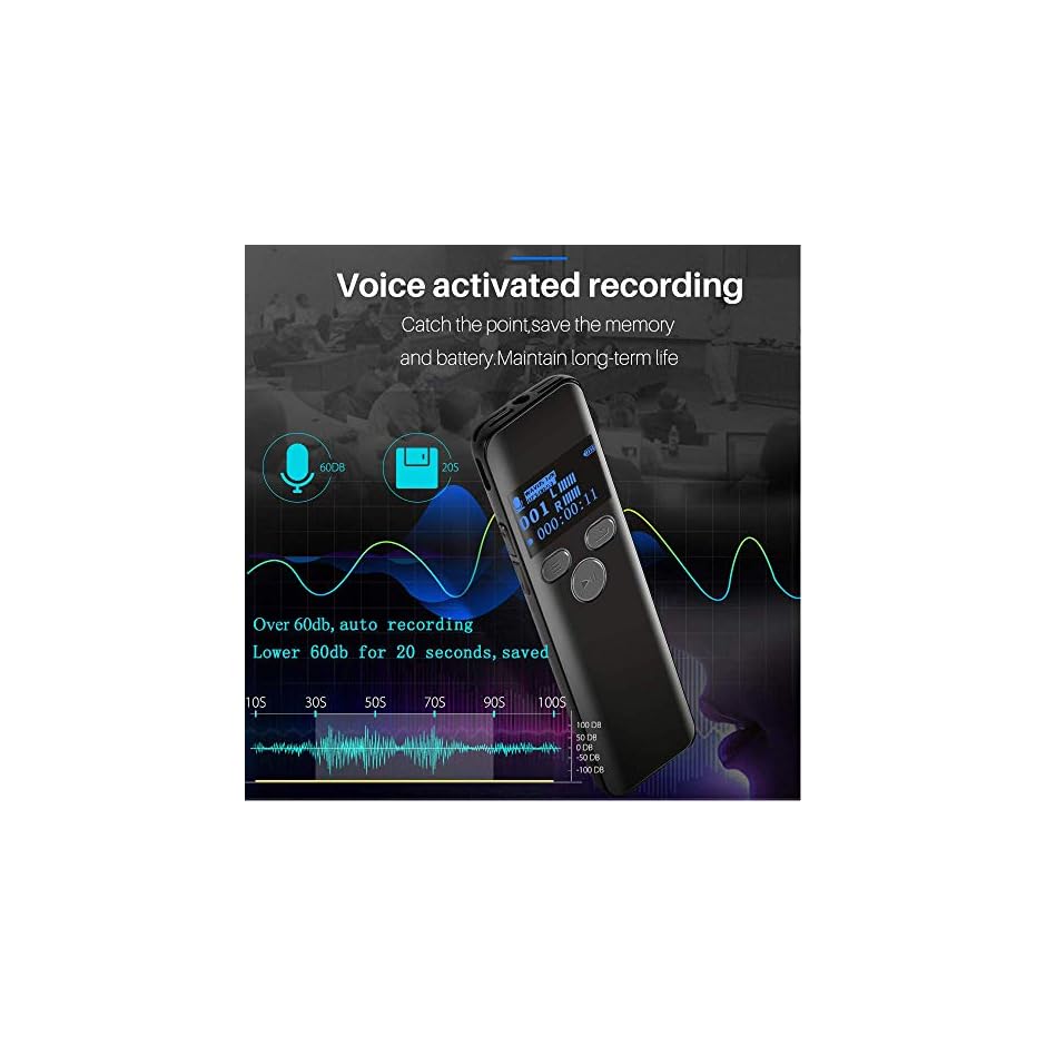 16GB Digital Voice Activated Recorder for Lectures 2019 Aiworth 1160