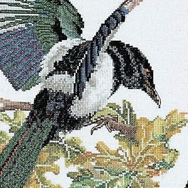 Thea Gouverneur Counted Cross Stitch Kit Embroidery Kit 1075 Pre Sorted Dmc Threads Magpie Linen 23 6 X 27 6inch Diy Kit Amazon Co Uk Kitchen Home