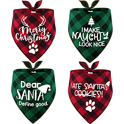 Remifa Decorative Holiday Bandanas for Dogs