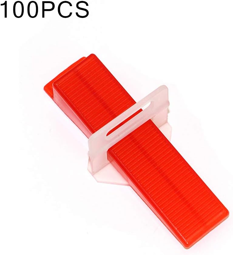 100 Pcs Tile Leveling System Wedges Reusable Ceramic Tile Locator Inserted Plate Anti Lippage Spacers Assistant Wedges Hand Operated Floor Tile Leveler Decoration Tools
