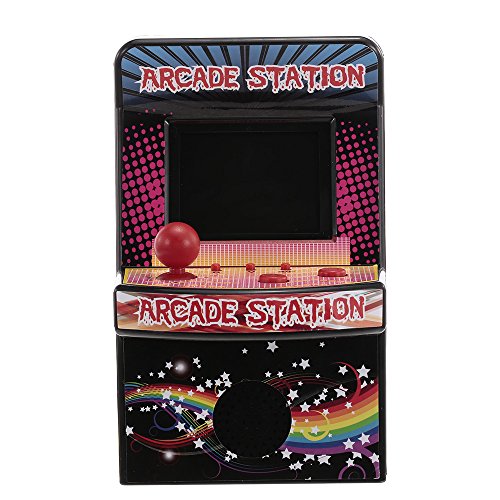 Goolsky 8 Bit Mini Classic Arcade Game Cabinet Machine Retro Handheld Video Player with Built-in 240 Games Portable Gaming Electronic Novelty Toys