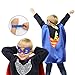 Ecparty Superheros Cape and Mask Matching Slap Bracelet for Kids Costume and Dress up (Multicolored)