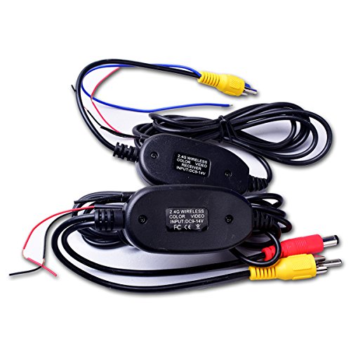 Wireless Video Cable w/ Backup Trigger Wire Tx & Rx for RCA Rear View Camera to GPS Navi, Headunit, Monitor LCD Screen 12V - Thumbnail 3