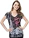 Made in USA - New York NYC T-Shirt - Colorful Vibrant Printing - Decorated with Rhinestones - (TBO-94, S)