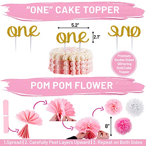 4 Baby+First+Birthday+Decorations+Crown