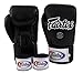 Fairtex Muay Thai Boxing Gloves BGV1 Black White Red Size : 10 12 14 16 oz Training & Sparring All Purpose Gloves for Kick Boxing MMA K1 (Black/White/Red, 14 oz)