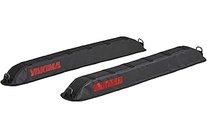 Yakima EasyTop Temporary Roof Rack with Heavy Duty Straps, Double Latching Buckle, and Tie Down Rope for Boats, Skis, and Snowboards, Black
