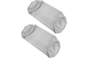GALPADA 2pcs Breathable Zippered Neck Pillow Cases for 18x6 Inch Cylindrical Bolster Cushions, Round Roll