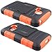 LG Sunrise Case, LG Lucky Case - Armatus Gear (TM) Tactical Hybrid Armor Case Holster Combo Dual Layer Protector with Kickstand For NET10 LG Sunrise L15G and TRACFONE LG Lucky L16C - Orange/Black