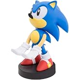 Exquisite Gaming Sonic Controller Holder, Phone Stand &amp; Cable Guys Collectible Figure, 8 inch