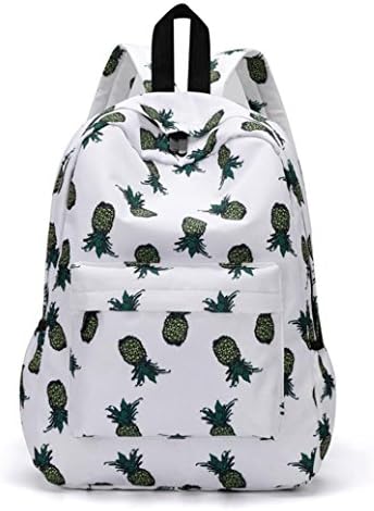 Shybuy Fashion Leisure Backpack for Girls Teenage School Backpack Women Pineapple Print Nylon Backpack Purse