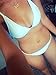 Biki Wave New Hot Design Sexy Women Bikini Brazilian Thong Swimsuit Swimwear (Small, White)