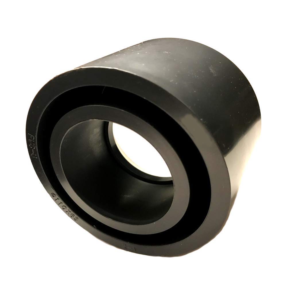 PVC-U Pipe Reduction 110 mm to 63 mm with Adhesive Sleeve PN 10 According to DIN 8063 Moulded Fitting for Gluing