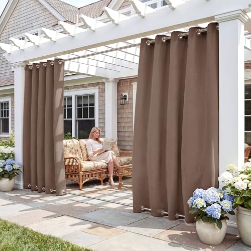 RYB HOME Outdoor Waterproof Curtains