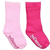 juDanzy 2 Pack of Ribbed Mid-Calf Girls & Boys Socks