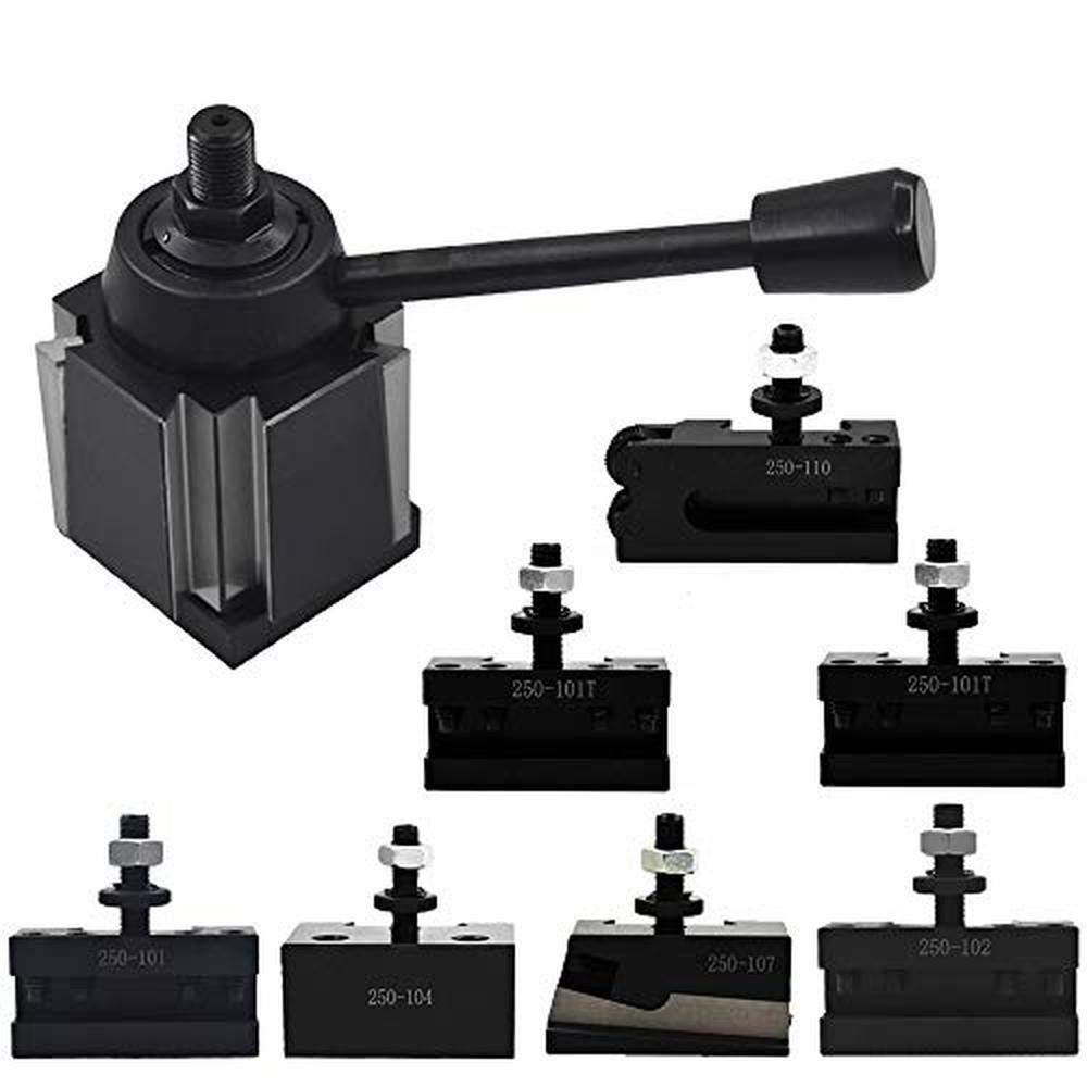 AXA Size 250111 Wedge Type Tool Post Set for Lathe 612"+2 Extra XL