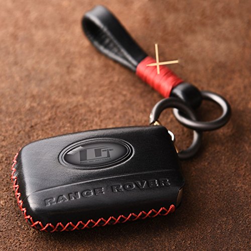 image for KMT Genuine Leather Car Remote Key Fob Case Holder Cover Shell For Lan