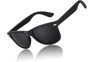 CGID Retro Polarized Sunglasses for Men Women Square Shades 80s UV400 Protection