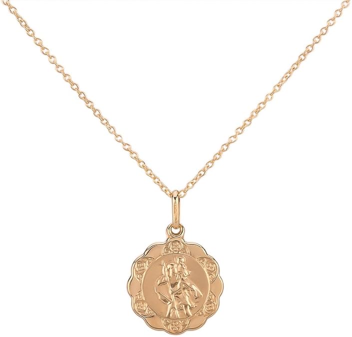 Saint christopher gold chain Clearance