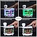 TBTeek USB Fish Tank Humidifier Ultrasonic Whisper-Quiet Operation Cool Mist Humidifier with 7 Night Lights and 8 Hours Shut-Off Auto for Bedroom Babyroom Home Office Kids Baby