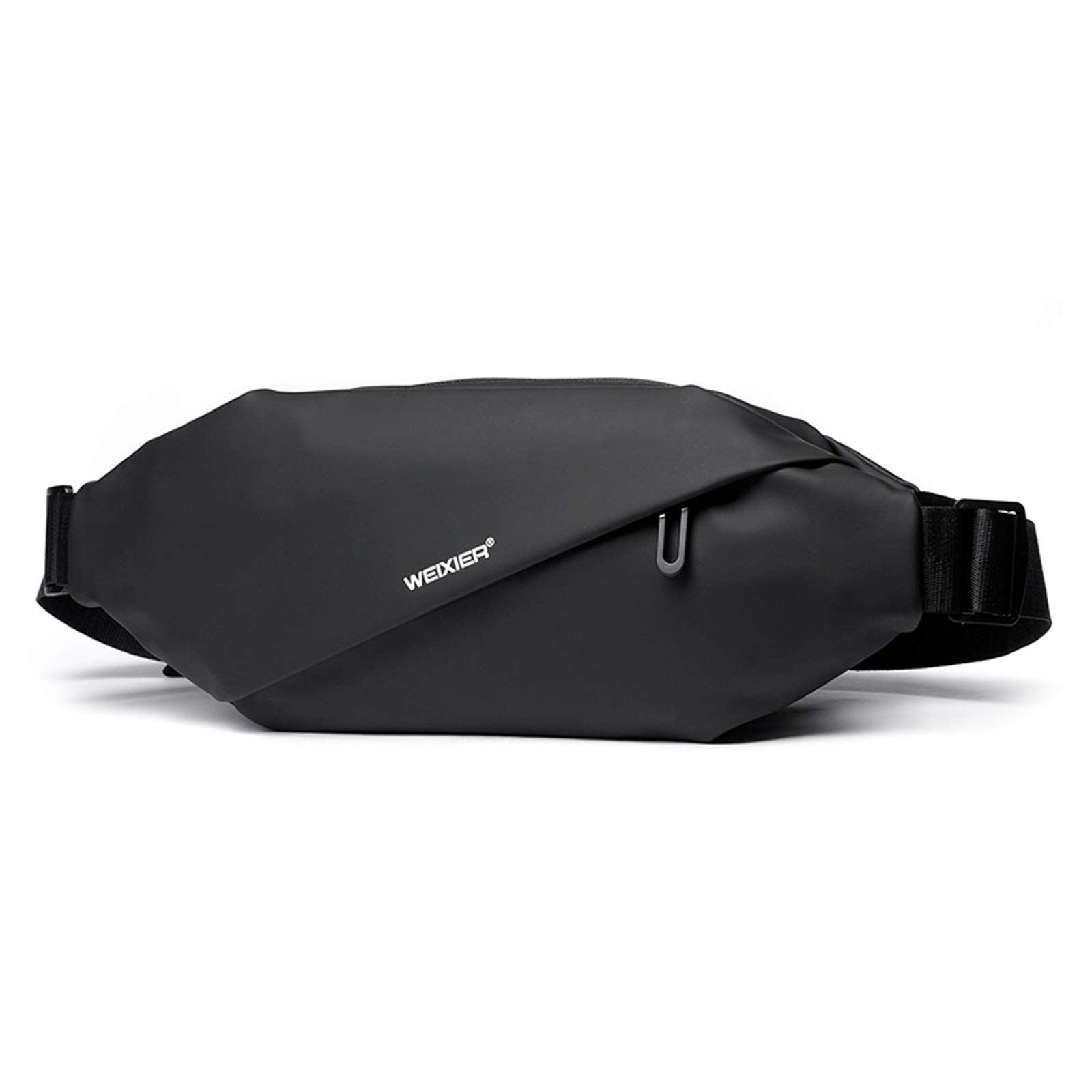 FANDARE Sling Chest Bag Lightweight Shoulder Crossbody Backpack Men Business Casual Daypacks for Outdoor Travel Work Hiking Running Indoor Activities Waterproof Polyester Black