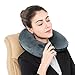 Soft Velvet Inflatable Travel Pillow with 3D Contoured Sleep Mask and Packsack, Neck Pillow for Airplanes by AIRCLE
