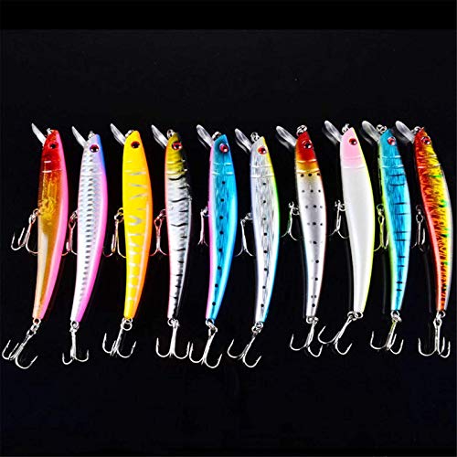 Swimbaits-Köder 20 Stück Angelköder Crankbaits Sharp Hooks Bait TackleHard Treble Fishing Hooks – Bild 7