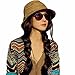 Mosunx(TM)Summer Autumn Fashion Womens Straw Hat Striped Beach Sun Hat Foldable Hat